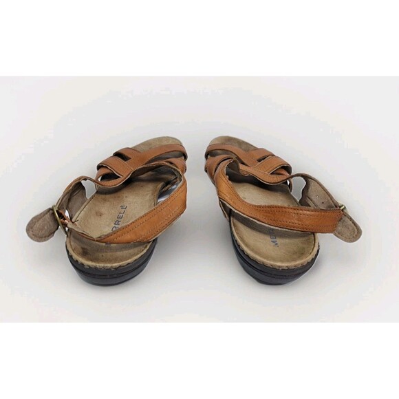 Merrell Sandals Womens Size 9 Bassoon Tan Leather J46248 Strappy Slingback - Picture 3 of 9
